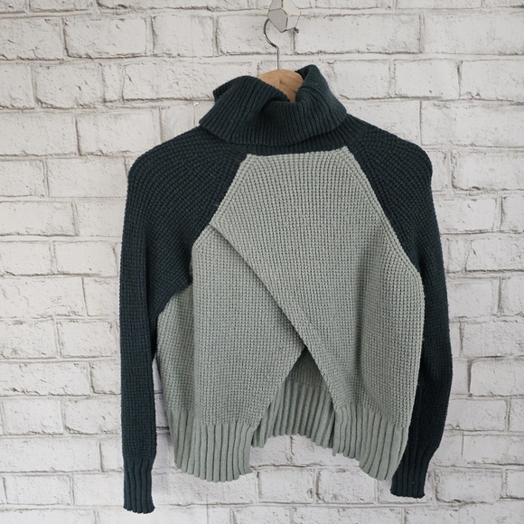 MADEWELL Green Eastbrook Turtleneck Sweater, XS - Picture 2 of 7